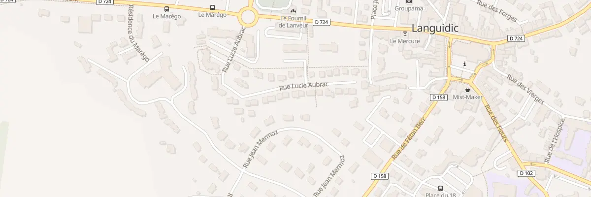 Plan du 34 Rue Lucie Aubrac à Languidic