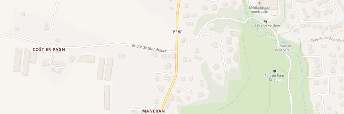 Plan du 1A Rue de Manéran à Languidic