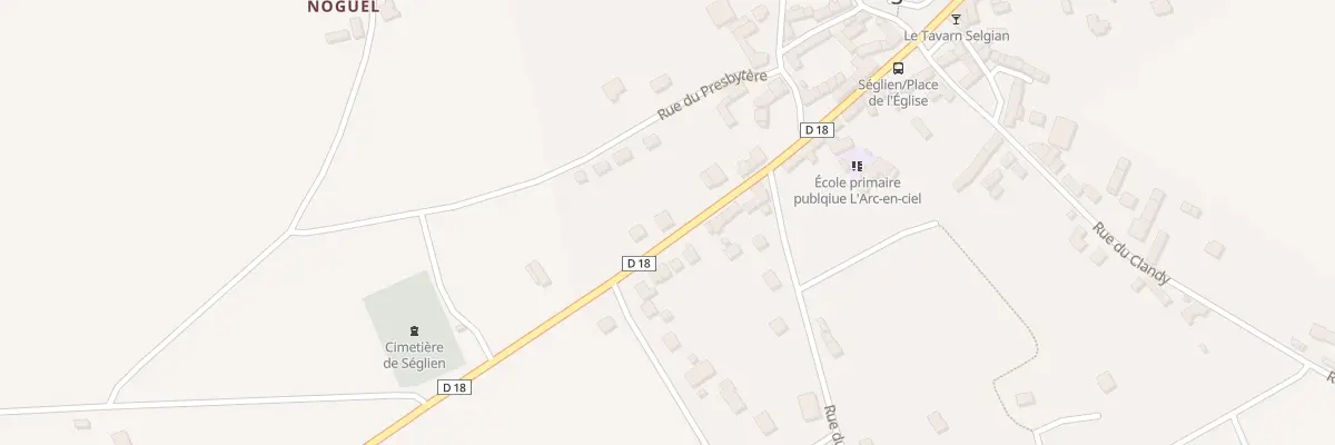 Plan du 21 Rue Yves le Calvé à Séglien
