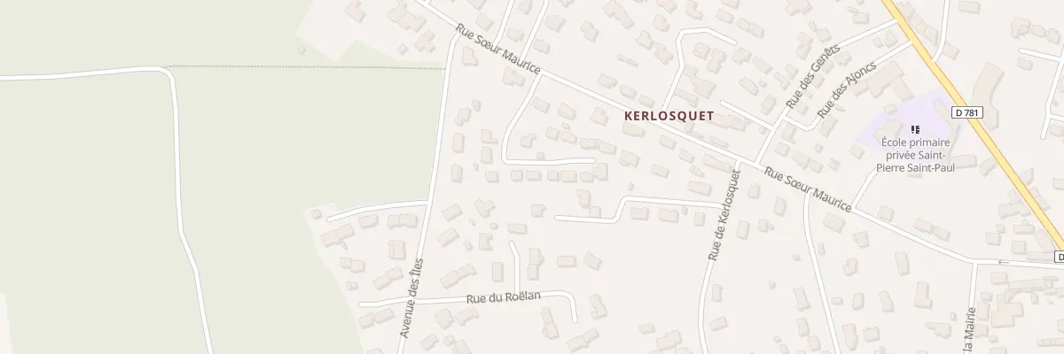 Plan du 15B Rue Soeur Maurice à Erdeven
