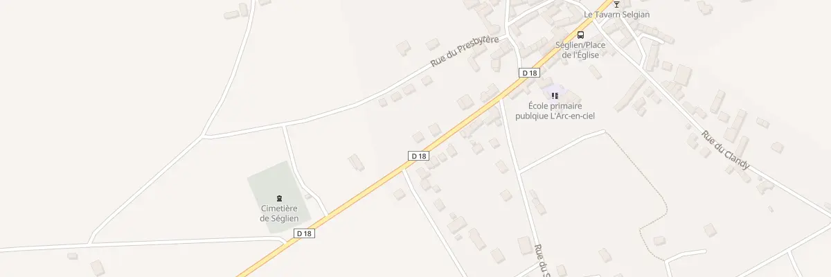 Plan du 23 Rue Yves le Calvé à Séglien