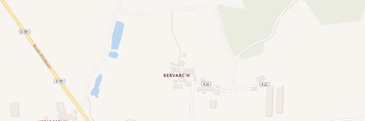 Plan du 5872 Kervarch à Erdeven