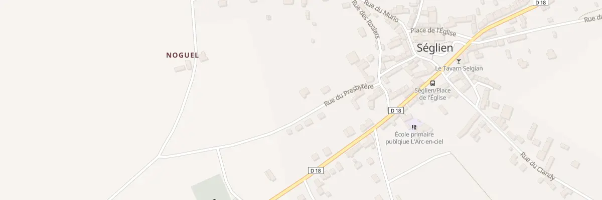 Plan du 15 Rue du Presbytere à Séglien