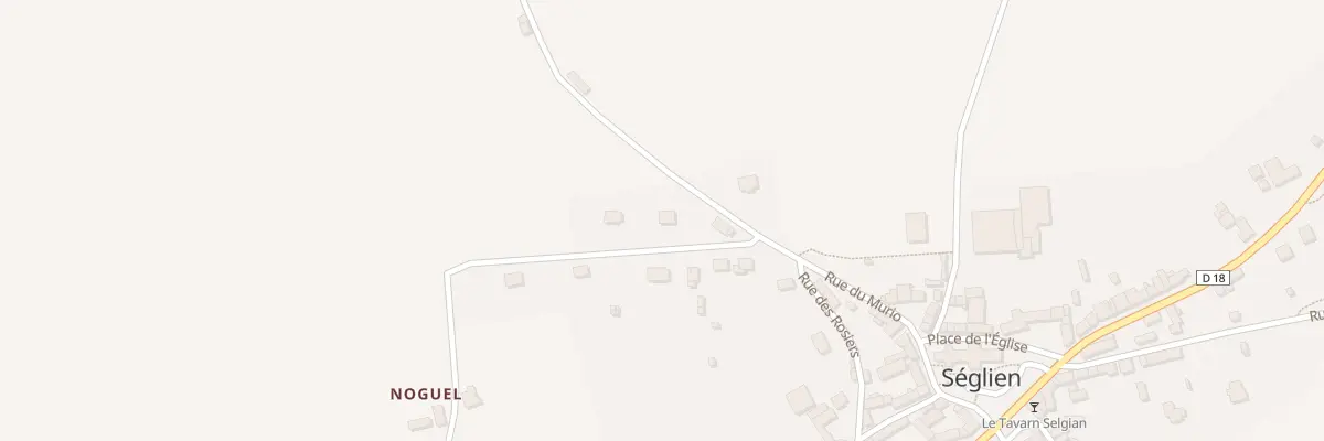 Plan du 1 Rue de Noguel à Séglien