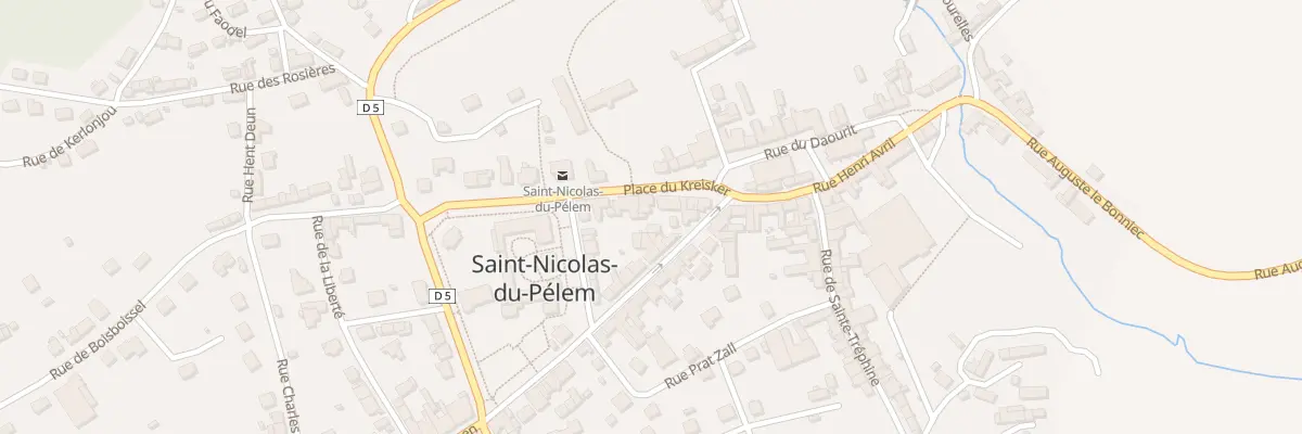 Plan du 6 Pl du Kreisker à Saint-Nicolas-du-Pélem