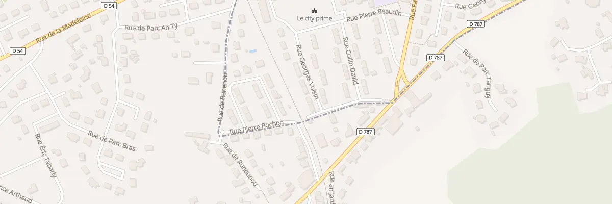 Plan du 20 Rue Georges VOISIN à Guingamp
