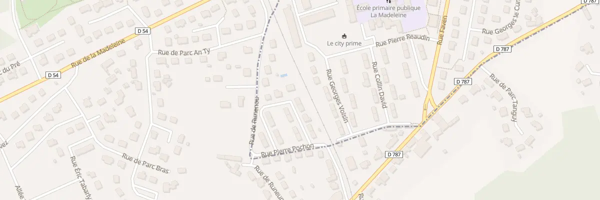Plan du 10 Rue François MENEZ à Guingamp