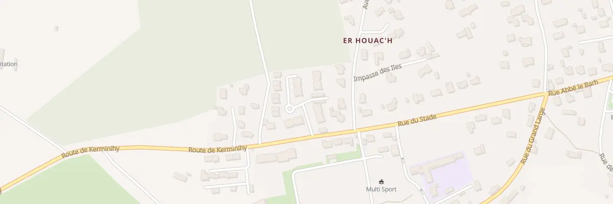 Plan du 24 Rue du Stade à Erdeven