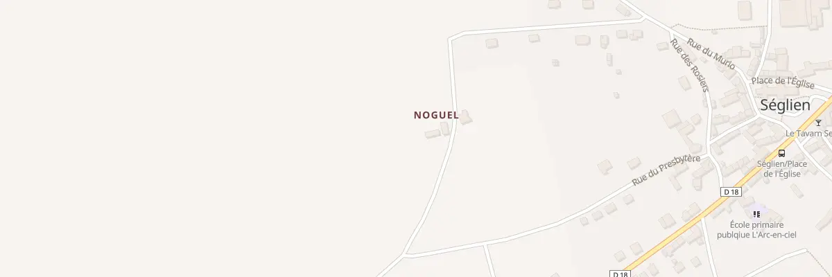 Plan du 11 Noguel à Séglien