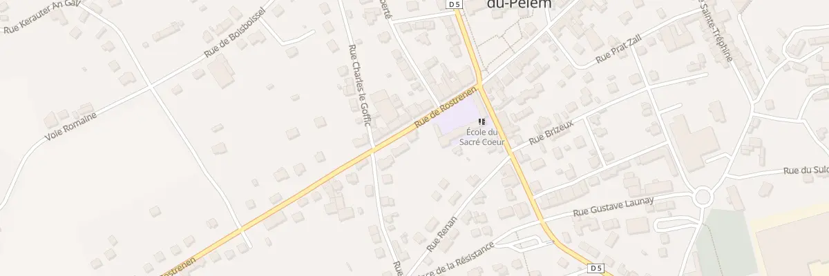 Plan du 3 Rue de Rostrenen à Saint-Nicolas-du-Pélem