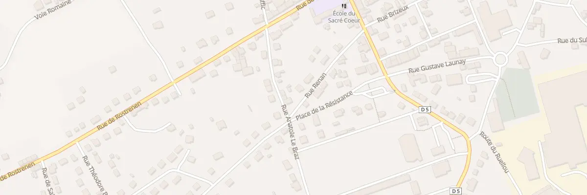 Plan du 1 Rue Renan à Saint-Nicolas-du-Pélem