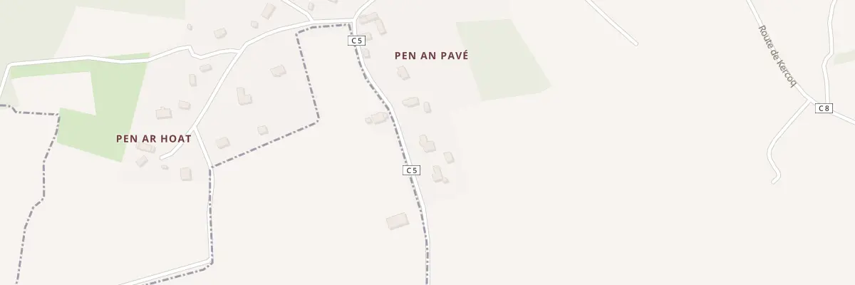 Plan du 5205 Pen Ar Pave à Trégonneau