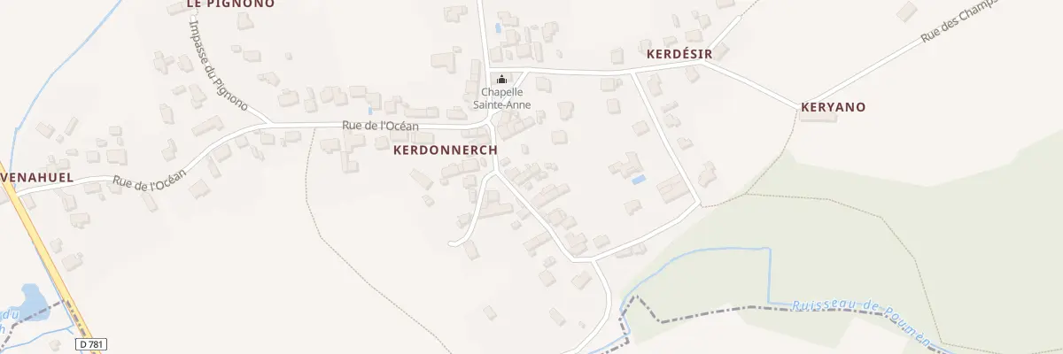 Plan du 13 Rue du Ouerch à Belz
