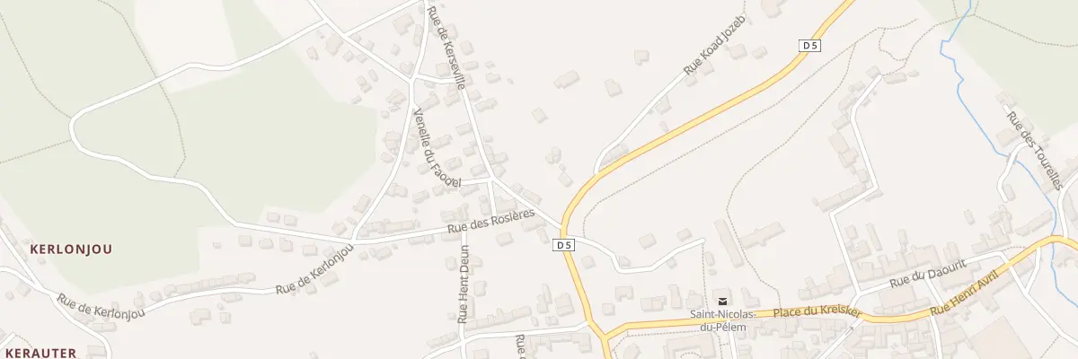 Plan du 4 Rue de Kerseville à Saint-Nicolas-du-Pélem