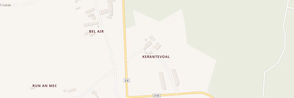 Plan du 1 Kerantevoal à Coadout