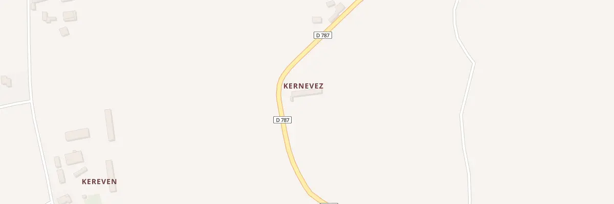 Plan du 2 Kernevez à Ploëzal