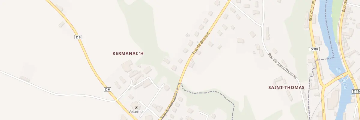 Plan du 2 Rue de Briantel à Ploëzal
