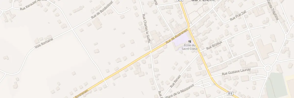 Plan du 24 Rue de Rostrenen à Saint-Nicolas-du-Pélem