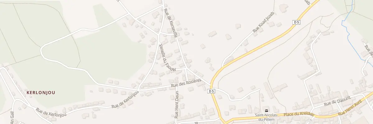 Plan du 10 Rue de Kerseville à Saint-Nicolas-du-Pélem