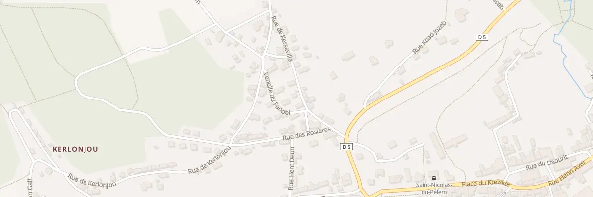 Plan du 1 Rue de Kerseville à Saint-Nicolas-du-Pélem