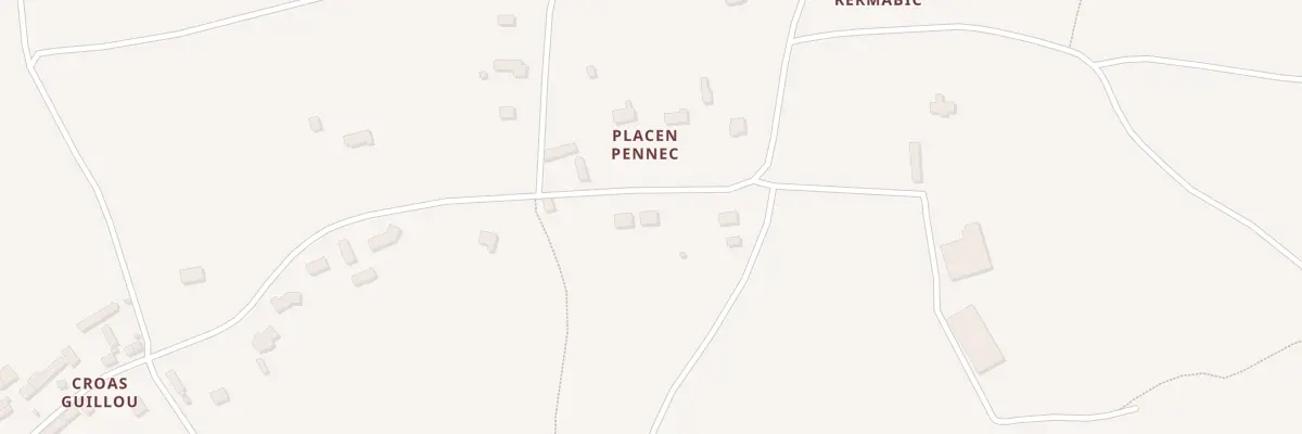 Plan du 4B Placen Ar Pennec à Plouisy