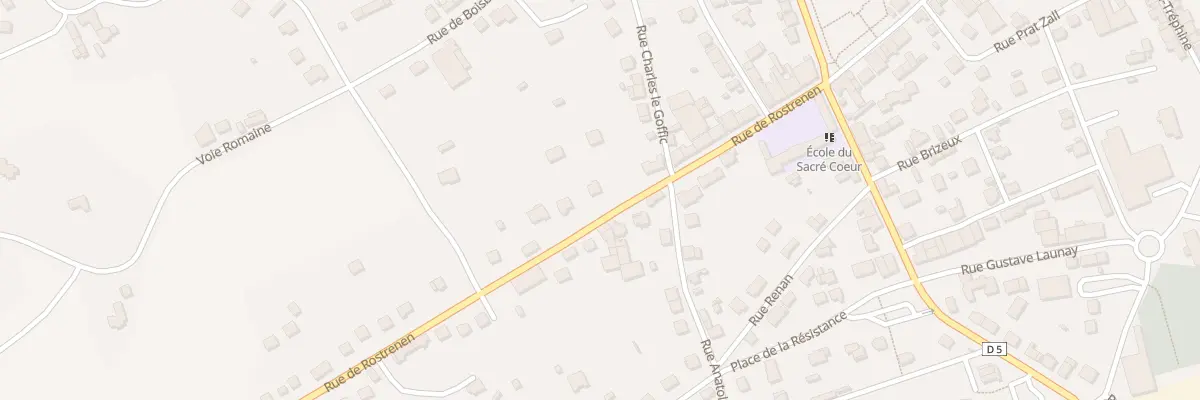 Plan du 26 Rue de Rostrenen à Saint-Nicolas-du-Pélem
