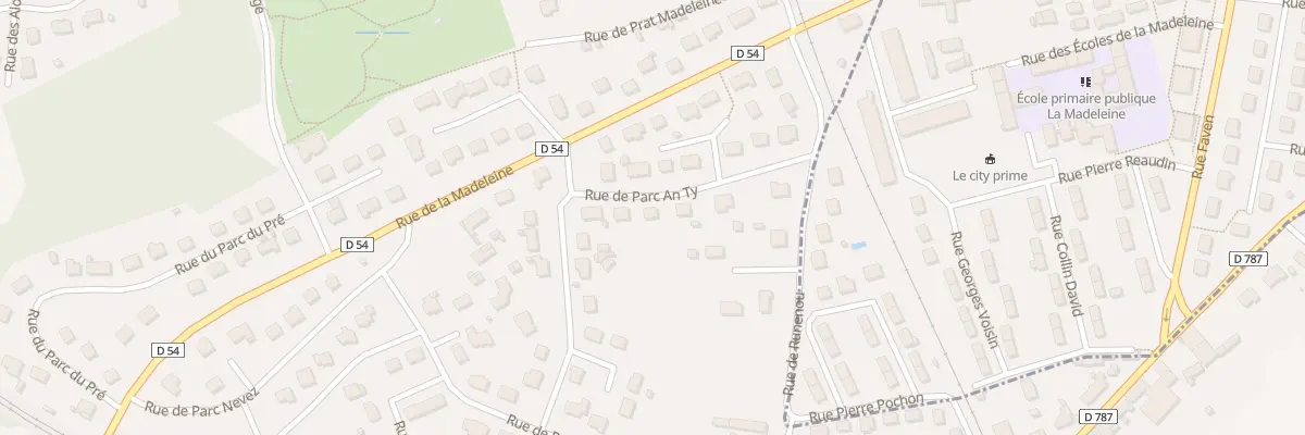 Plan du 9 Rue de Parc An Ty à Grâces
