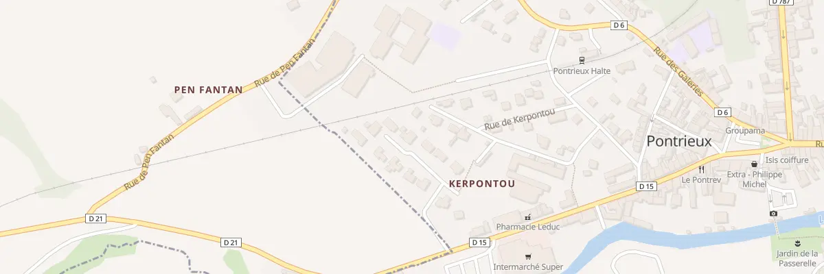 Plan du 4 Lot Les Chenes à Pontrieux