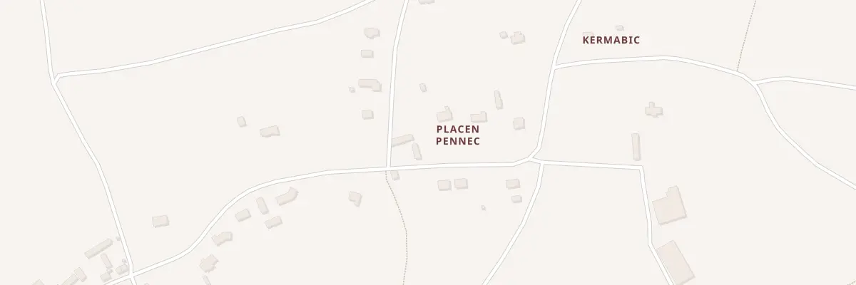 Plan du 1B Placen Ar Pennec à Plouisy
