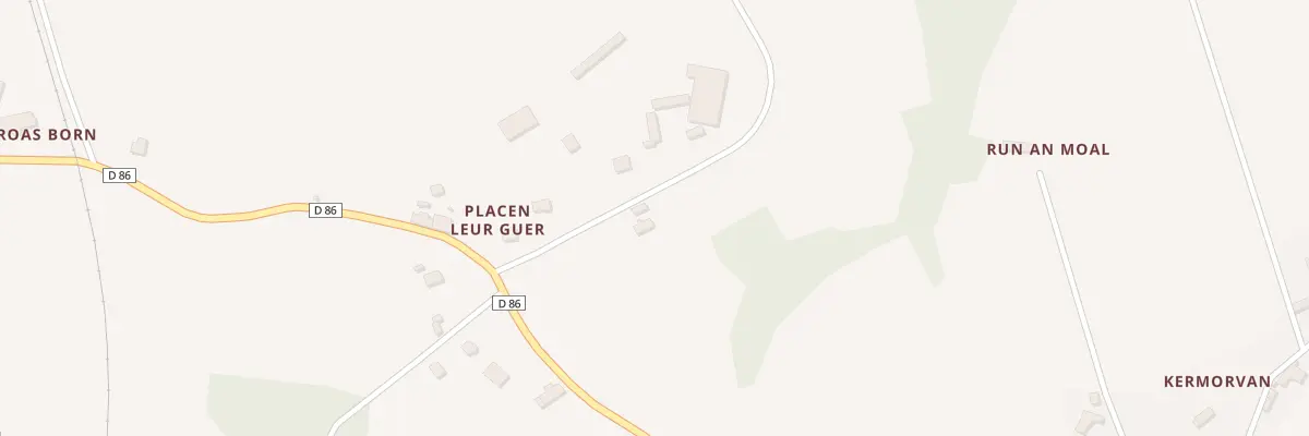 Plan du 2 Kerguevarec à Squiffiec