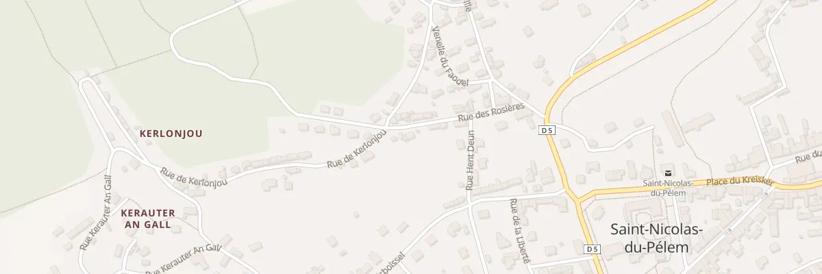 Plan du 5 Rue des Rosières à Saint-Nicolas-du-Pélem