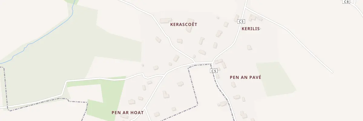 Plan du 1 Kerascouet à Trégonneau