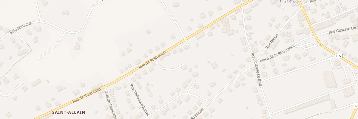 Plan du 29 Rue de Rostrenen à Saint-Nicolas-du-Pélem