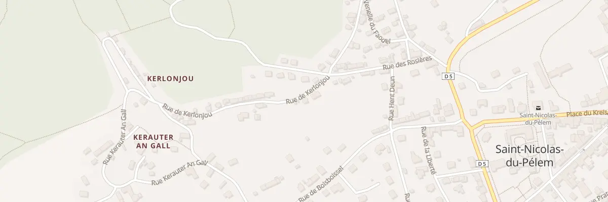 Plan du 3 Rue de Kerlonjou à Saint-Nicolas-du-Pélem