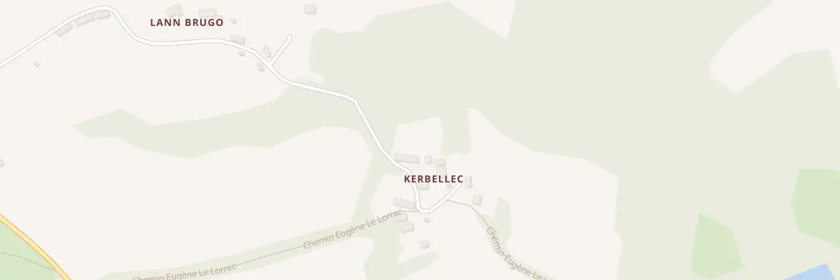 Plan du 1 Kerbellec à Locmalo