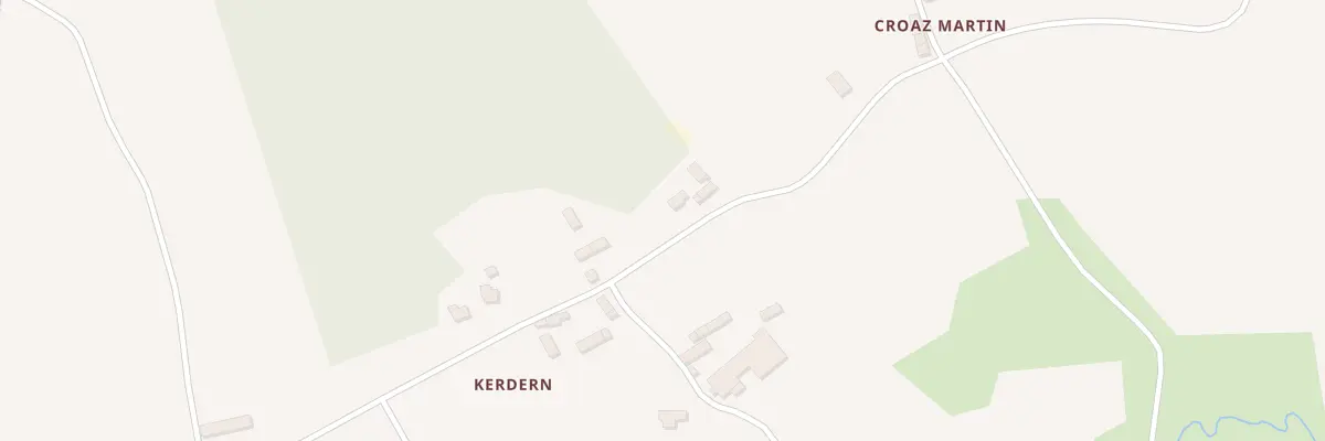 Plan du 1 Kerdern à Trégonneau