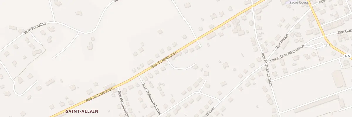 Plan du 33 Rue de Rostrenen à Saint-Nicolas-du-Pélem