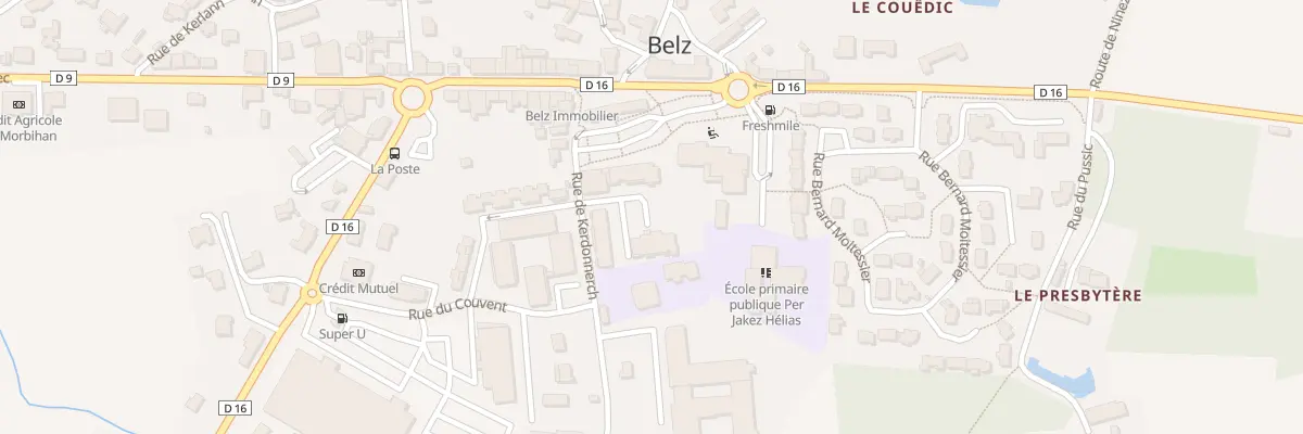 Plan du 9 Rue de Kerdonnerch à Belz