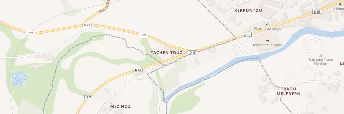 Plan du 4 Tachen Touz à Ploëzal