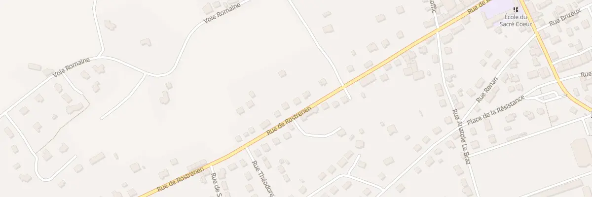 Plan du 38 Rue de Rostrenen à Saint-Nicolas-du-Pélem