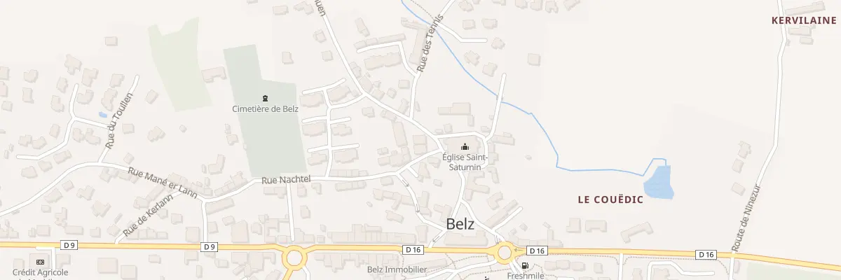 Plan du 2 Pl de l’Église à Belz