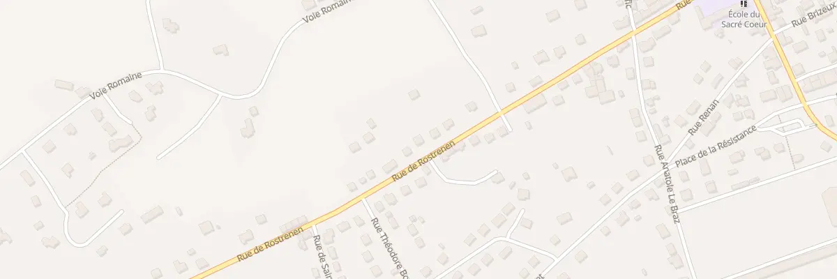 Plan du 40 Rue de Rostrenen à Saint-Nicolas-du-Pélem