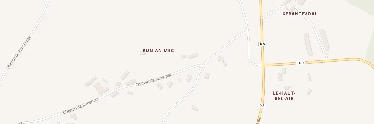 Plan du 4 Runemec à Coadout