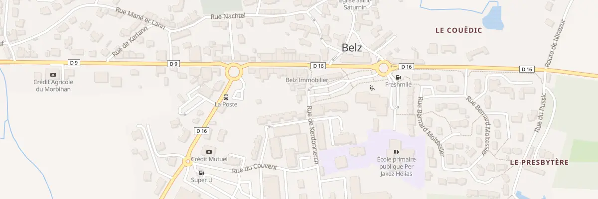 Plan du 6 Rue de Kerdonnerch à Belz