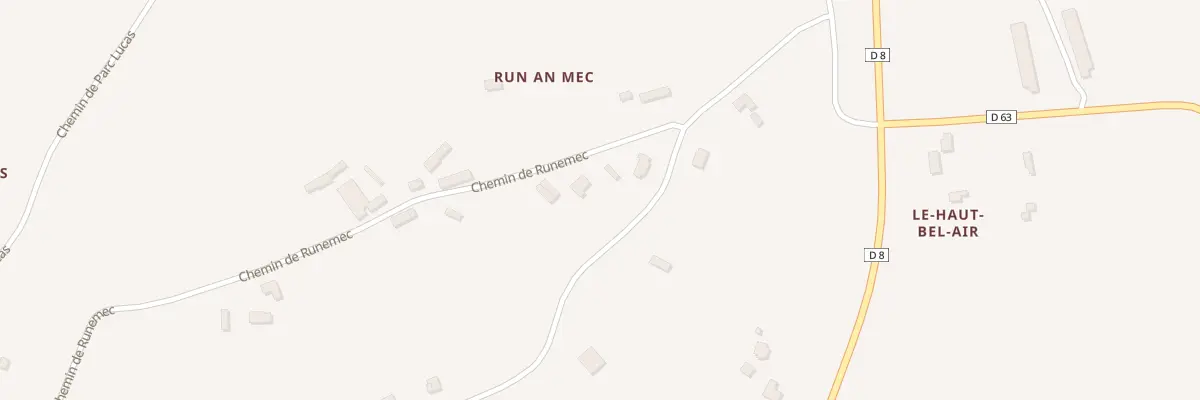 Plan du 9 Runemec à Coadout