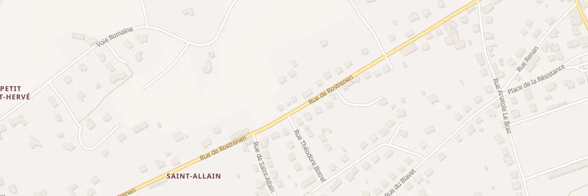Plan du 46 Rue de Rostrenen à Saint-Nicolas-du-Pélem