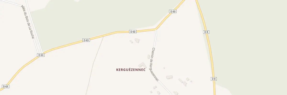 Plan du 2 Kerguezennec à Coadout