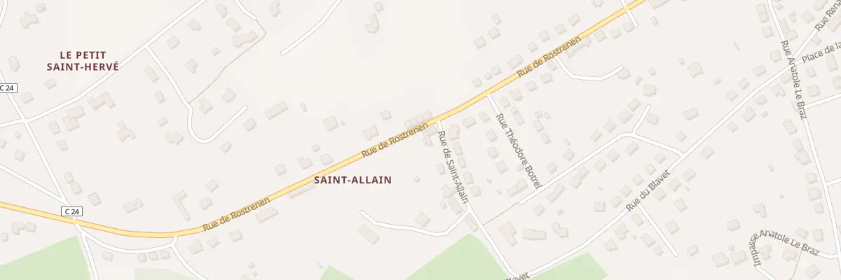 Plan du 43 Rue de Rostrenen à Saint-Nicolas-du-Pélem