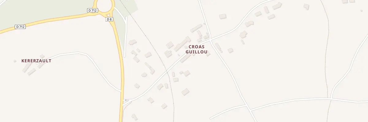 Plan du 13 Croas Guillou à Plouisy