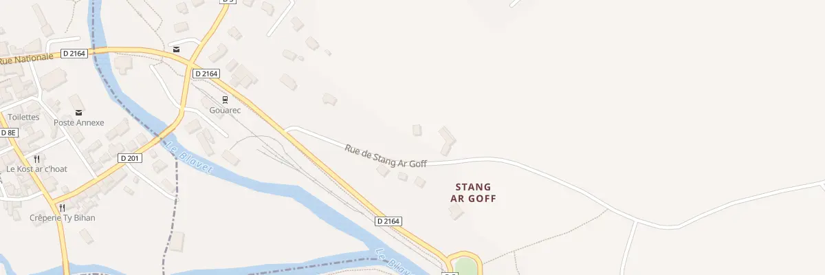 Plan du 3 Rue de Stang Ar Goff à Bon Repos sur Blavet